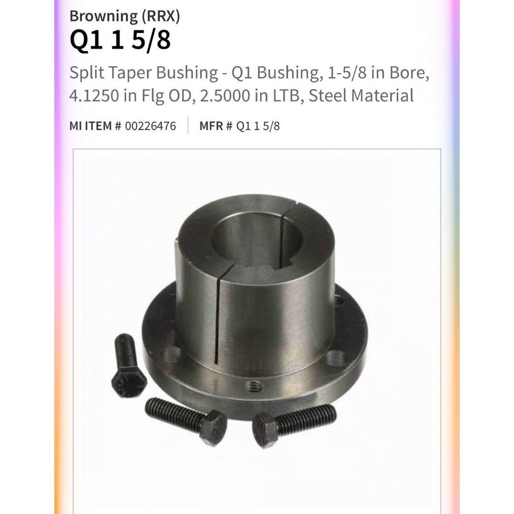 Browning Q1 1 5/8 1078971 Split Taper Bushing